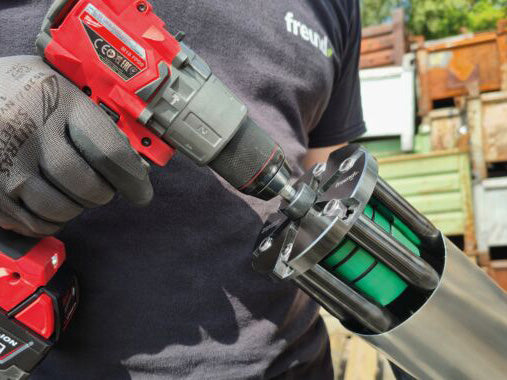 Freund 6D csőtágító szett kofferrel Ø 60 / 76 / 80 / 87 / 100 / 120 mm