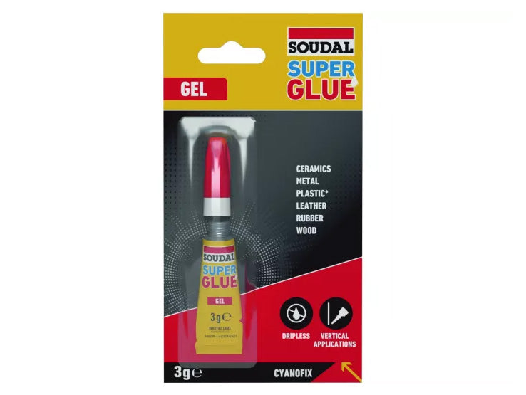 Soudal Cyanogel Super Glue Gel pillanatragasztó 3 g
