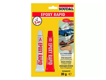 Soudal Epoxy Rapid kétkomponensű ragasztó 2x10 g (20 g)