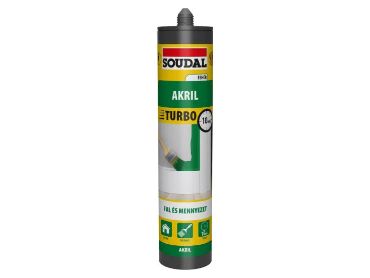 Soudal Fehér Festhető Turbo akril 280 ml