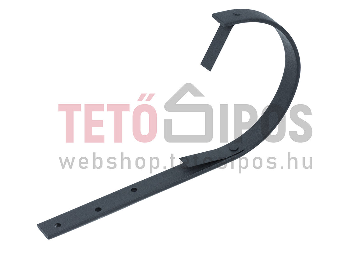 Alfa matt antracit csatornatartó egyenes 33