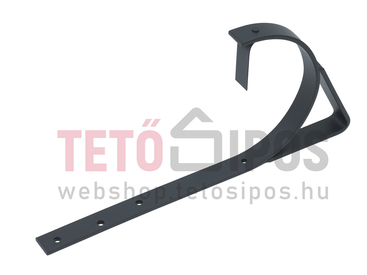Alfa matt antracit csatornatartó kitámasztós fekvőereszhez
33