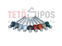 PREFA Színes alumínium patentszegecs 4 × 9,5mm