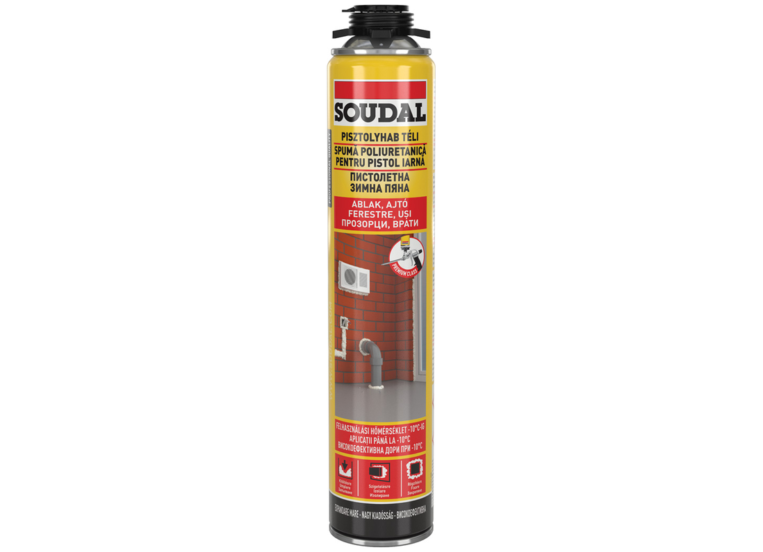 Soudal Pisztolyhab DIY Yellow 750 ml téli