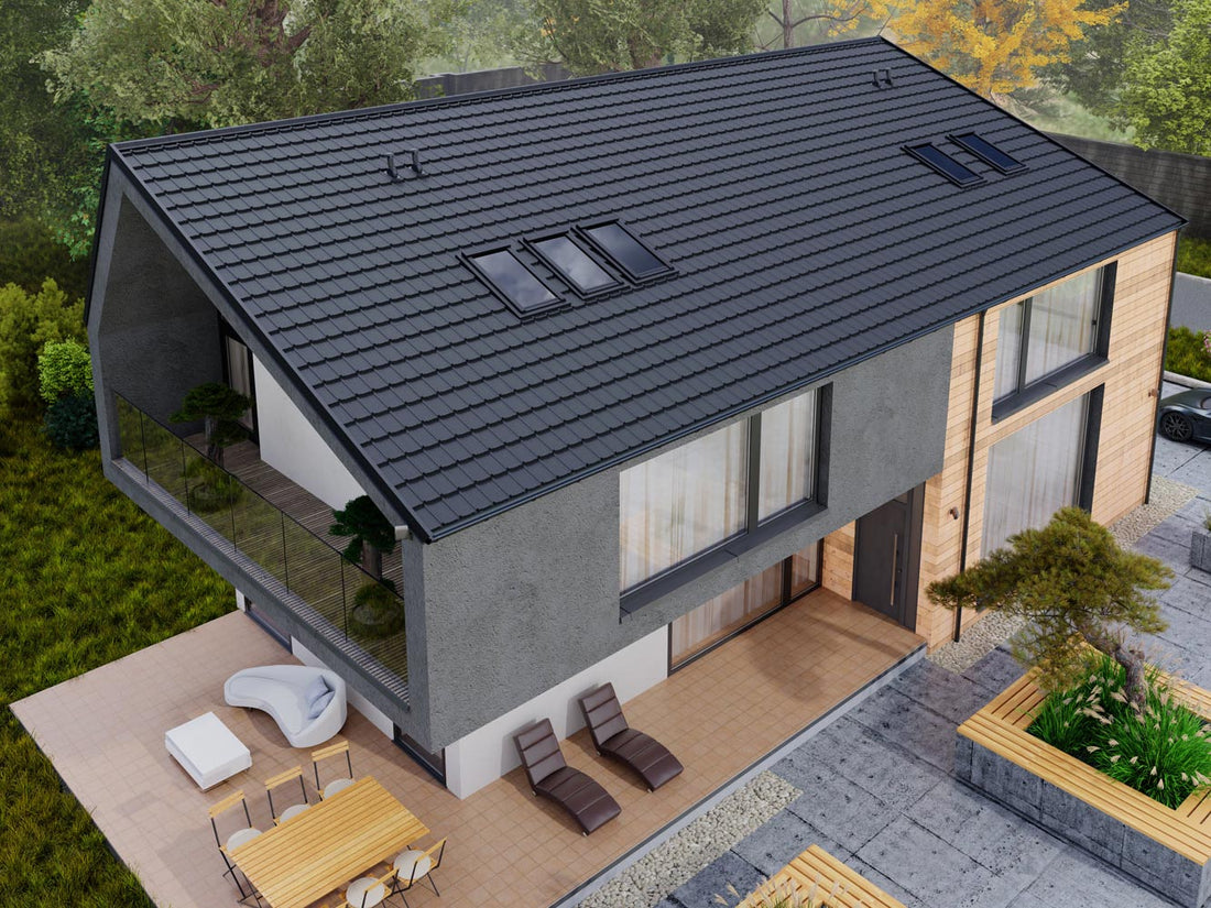 Bp2 Finn Poliészter fényes színes acél cserepeslemez táblában