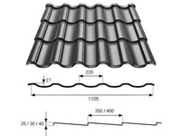 Bp2 Stigma Poliészter fényes színes acél cserepeslemez táblában