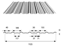 Bp2 T18 ECO Horganyzott acél trapézlemez táblában