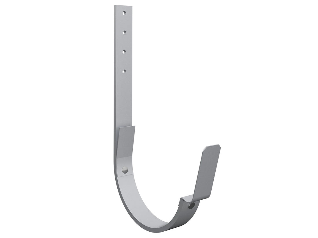 Lindab Színes acél K21 Csatornatartó szegecselt rögzítőnyelvvel félkörszelvényű függő ereszcsatornához 125