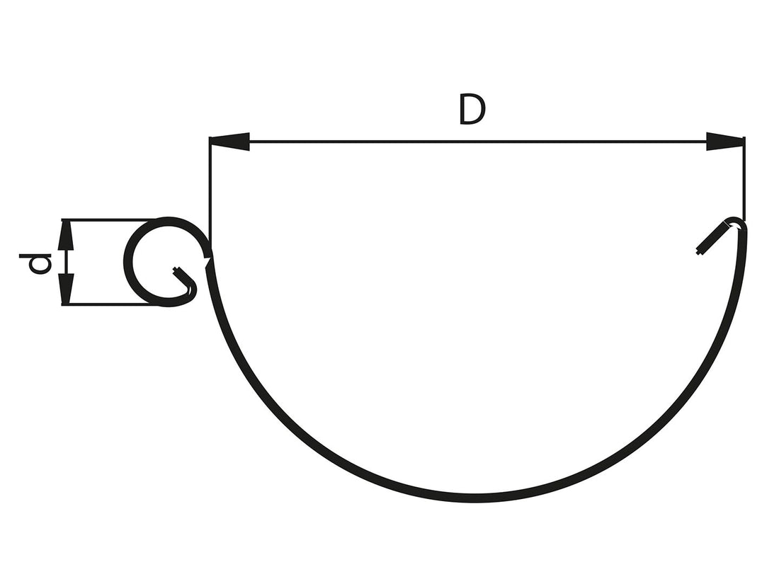 Lindab Színes acél Elite R Félkörszelvényű függő ereszcsatorna 190