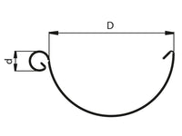 Lindab Színes acél Elite R Félkörszelvényű függő ereszcsatorna 190