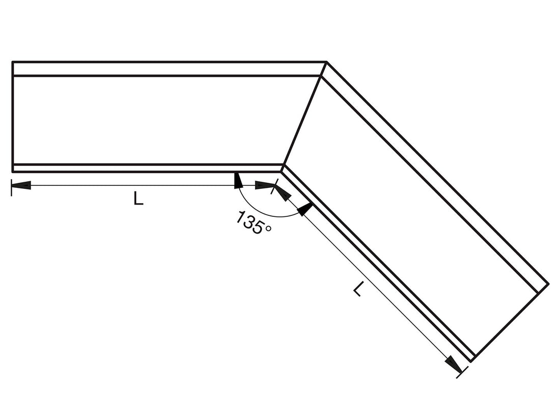 Lindab Színes acél Elite RVY külső Ereszcsatorna-szöglet félkörszelvényű függő ereszcsatornához, forrasztott 45°-os szögben 150