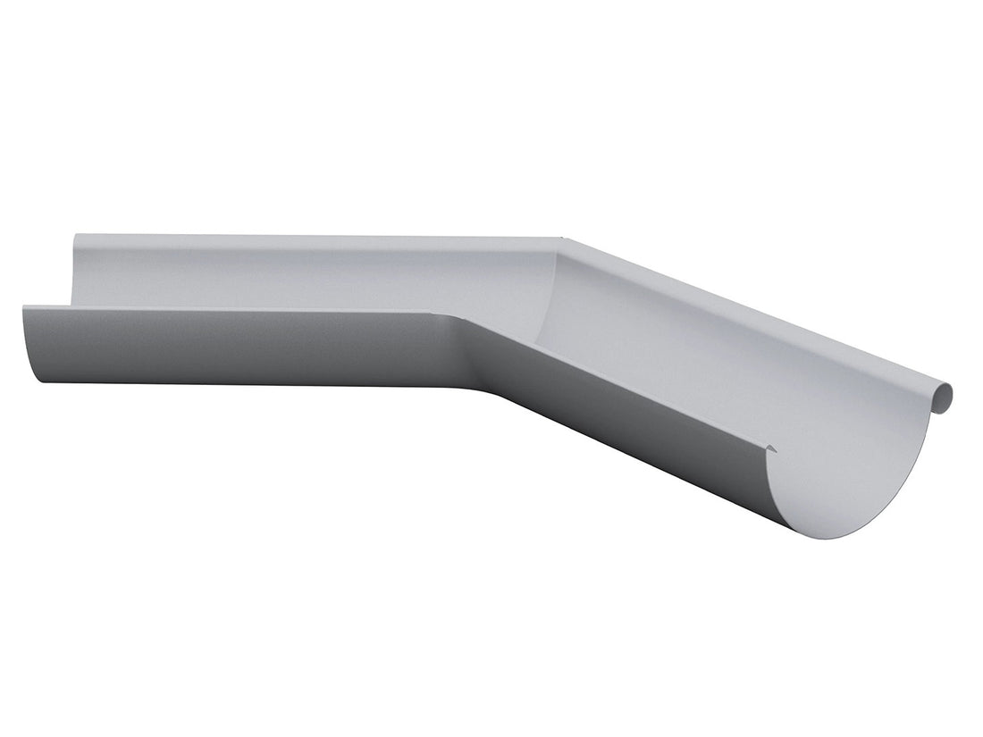 Lindab Színes acél Elite RVY külső Ereszcsatorna-szöglet félkörszelvényű függő ereszcsatornához, forrasztott 45°-os szögben 125