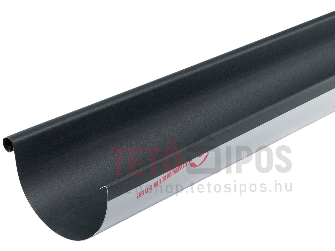 PREFA P.10 matt színes alumínium félkörszelvényű ereszcsatorna 280