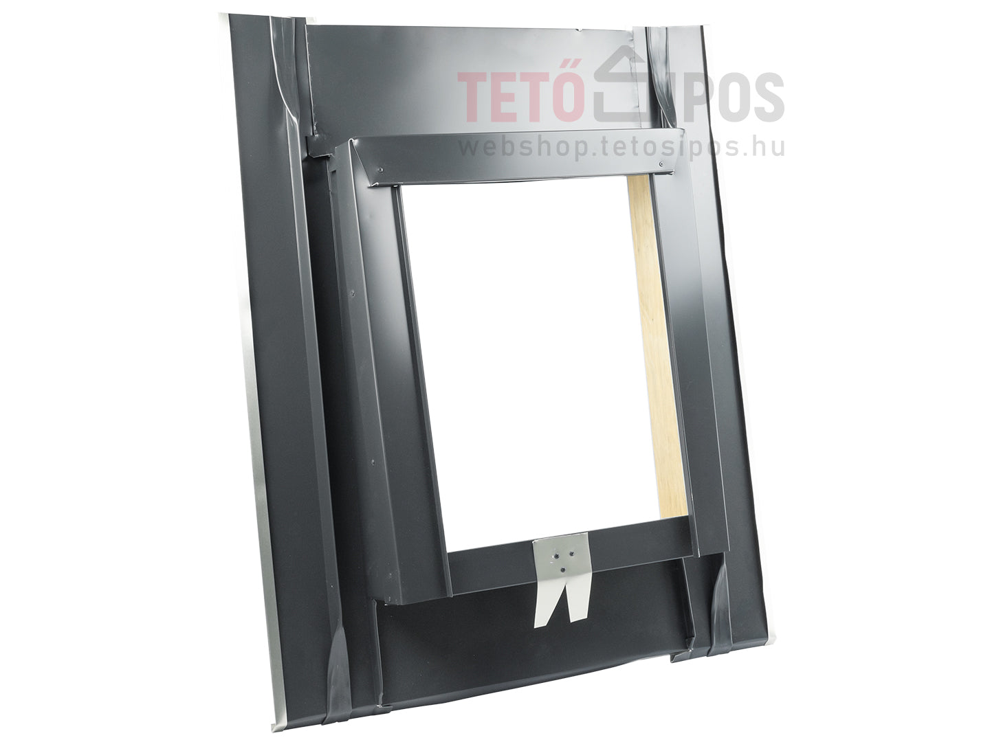 Antracit alumínium tetőbevilágító üveggel