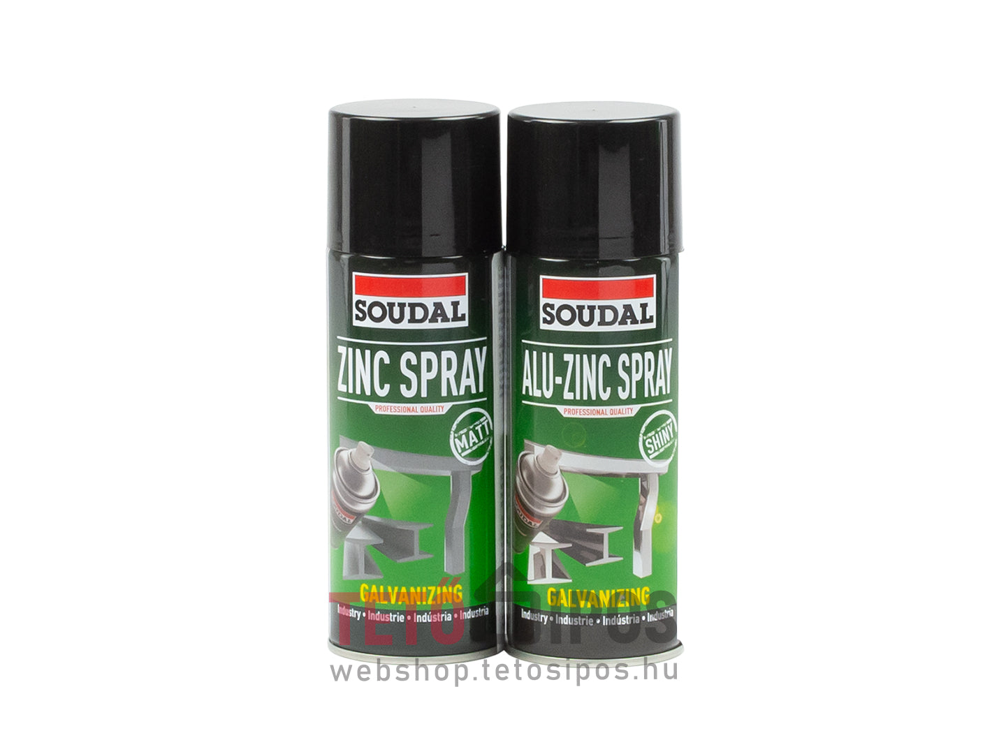 Soudal Alu-Zink Spray magasfényű 400 ml