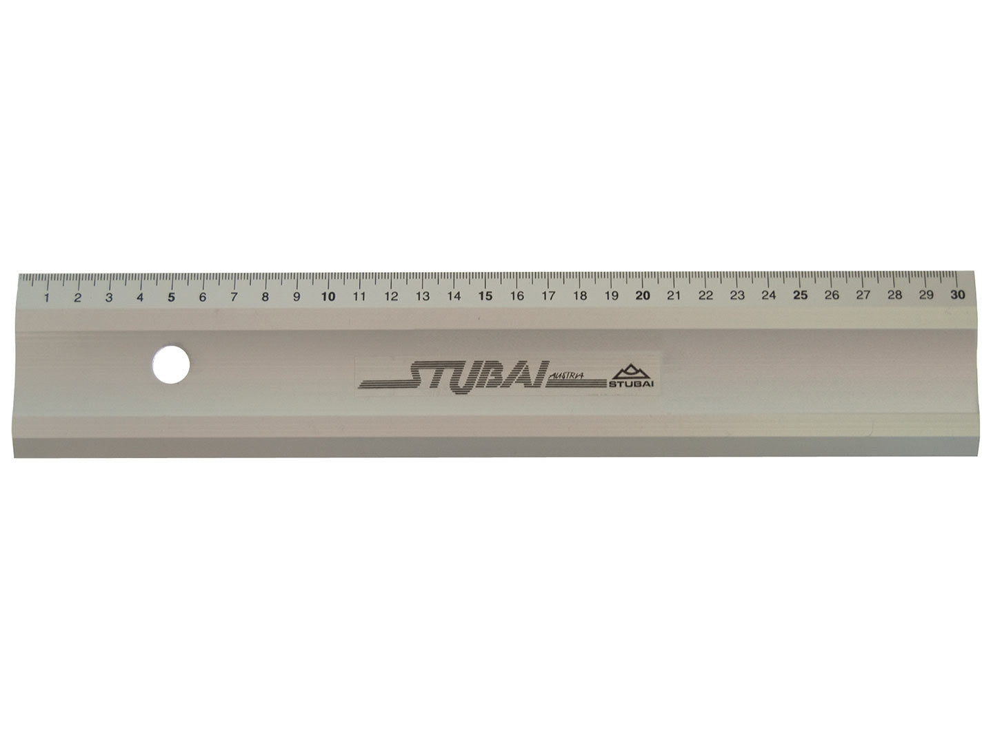 STUBAI Alu-vonalzó eloxált, cm skálával 300 mm