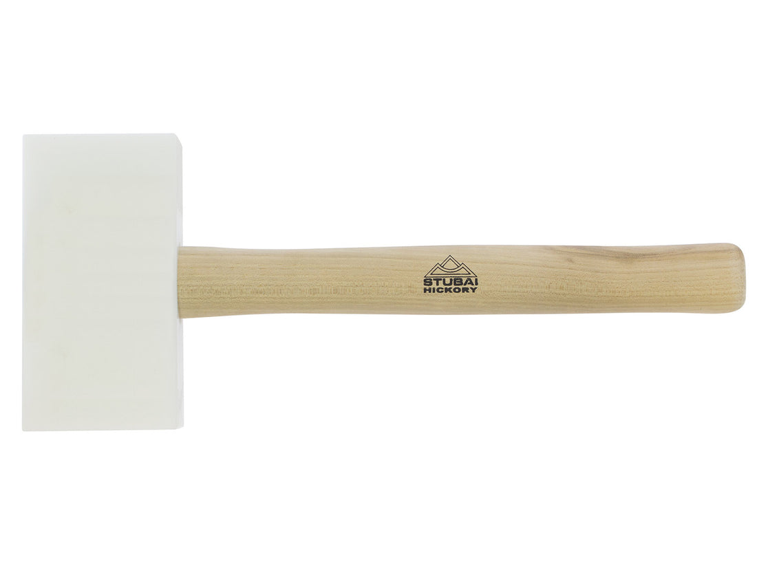 STUBAI Bádogos műanyag kalapács szögletes hickory nyéllel 145 x 75 x 35 mm