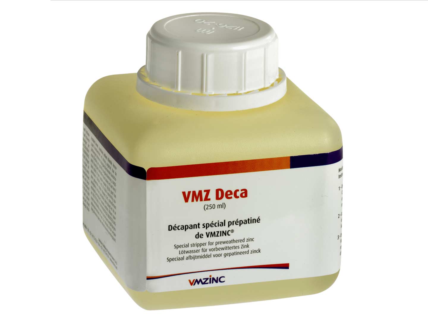 Vmzinc VMZ DECA felülettisztító szer, forrasztóvíz 250 ml, előpatinásított felületre